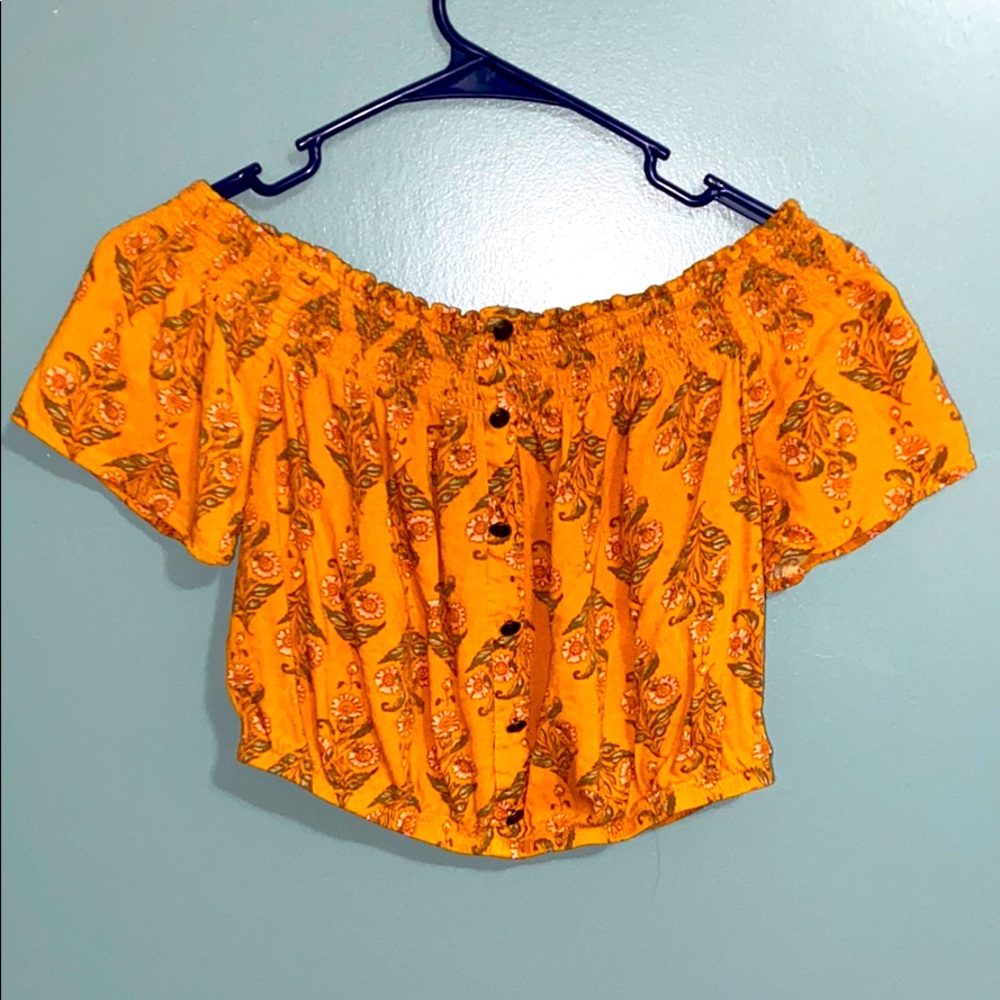 Orange floral crop